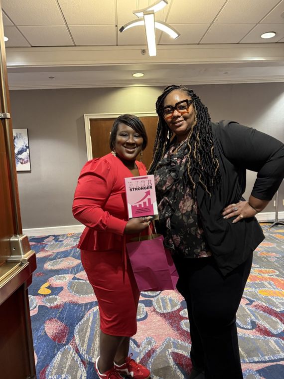 Readers with the Rise Stronger book